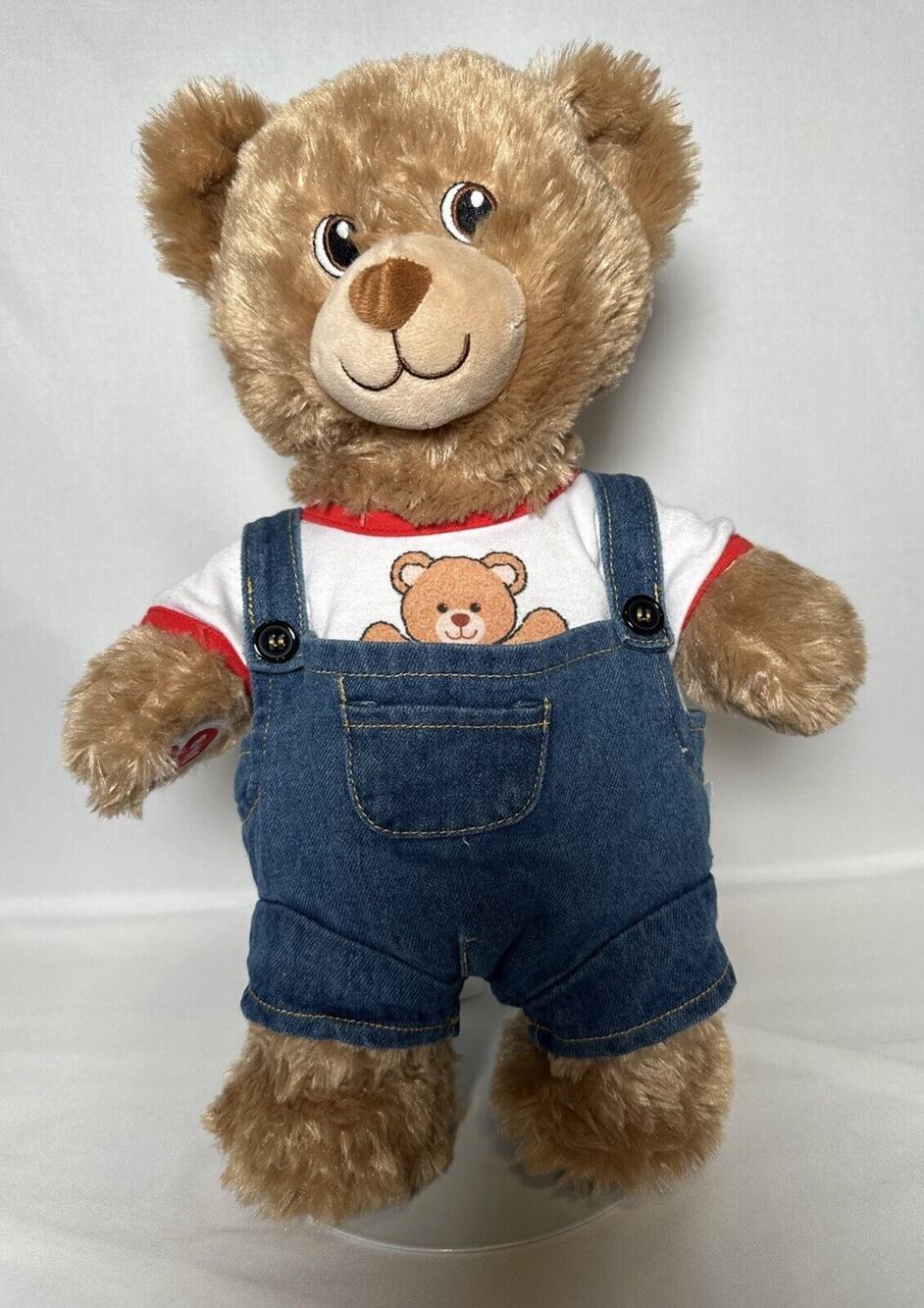 Build-A-Bear 16” Bear With Sound And Minions Shirt And Overalls BAB